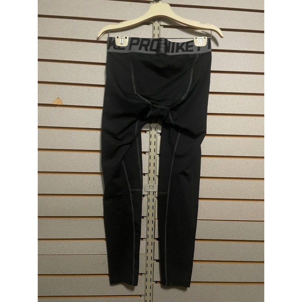 Nike Pro Mens Black Compression Tights Leggings Athletic Workout Gear Size L